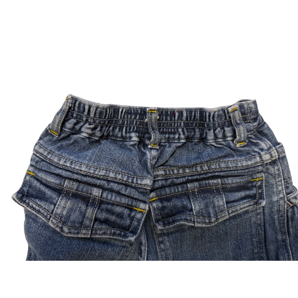 Vintage JNCO Jeans Toddler Convertible Zip Off Cargo Pants Denim Blue Skater - Picture 9 of 9